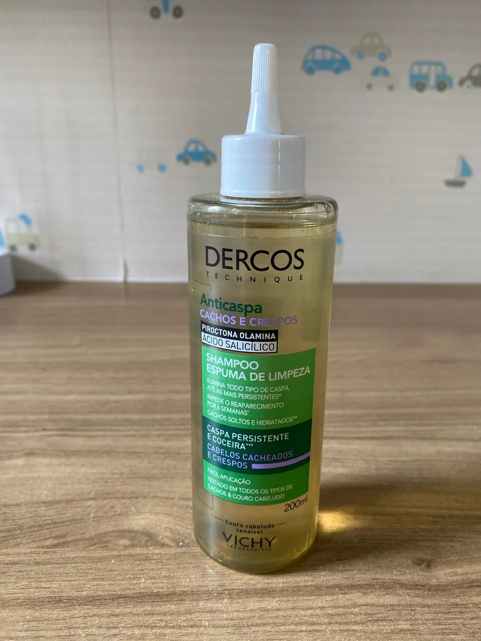Shampoo espuma de limpeza DERCOS anticaspa cachos e crespos 200ml - Foto 3