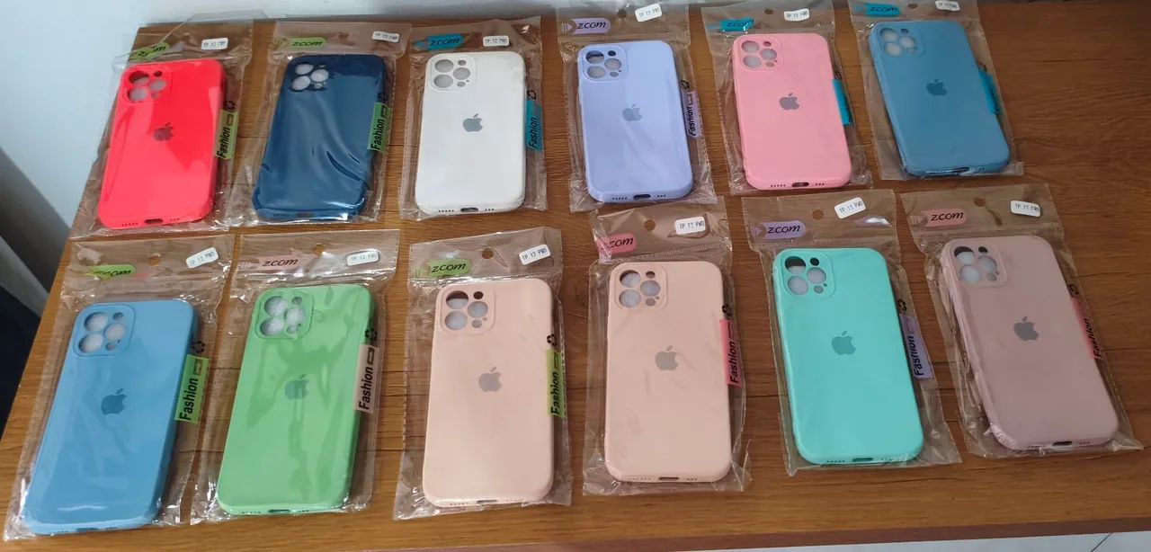 12 Capinhas Novas para iPhone 12 Pro - Lote Completo