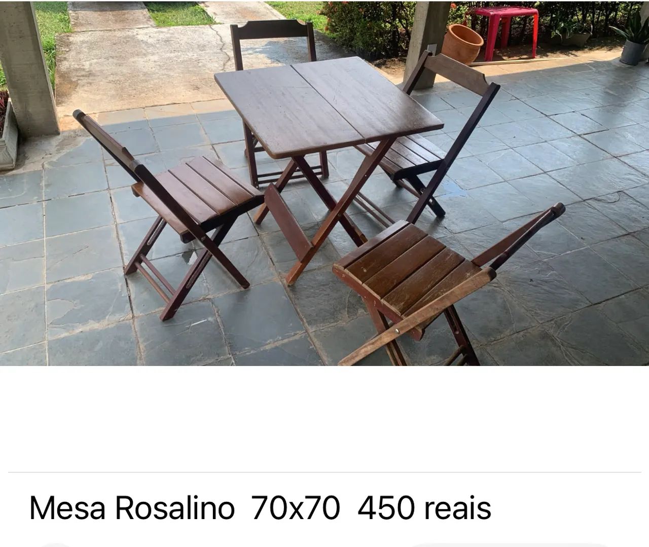 Mesa madeira Rosalina 