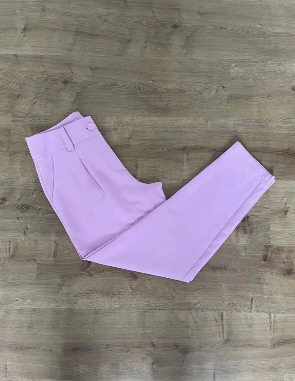 Calça tipo alfaiataria M Rosa Claro - Foto 3