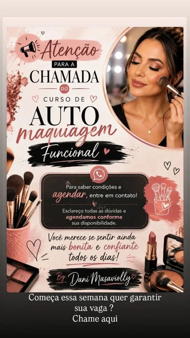 Curso de Auto maquiagem ? 