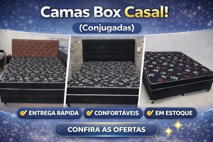 Cama box casal conjugada completa só pegar e usar, receba e pague na sua casa !!