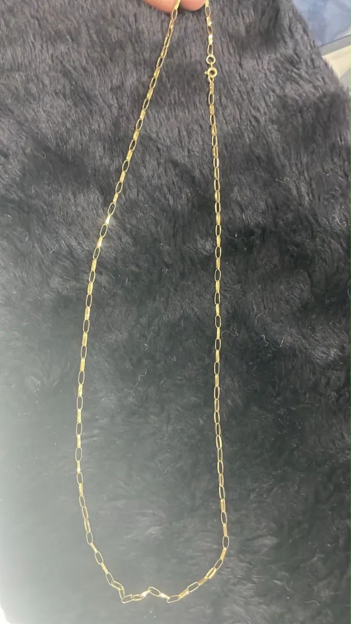 Cordão ouro 18 com pingente 