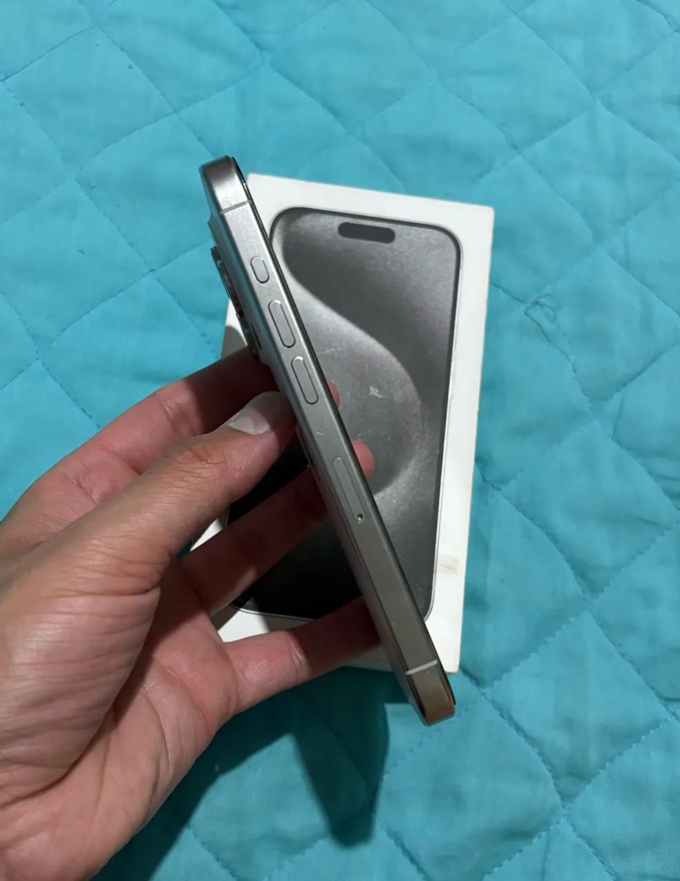 IPHONE 15 PRO 128GB BRANCO TITÂNIO - Foto 4