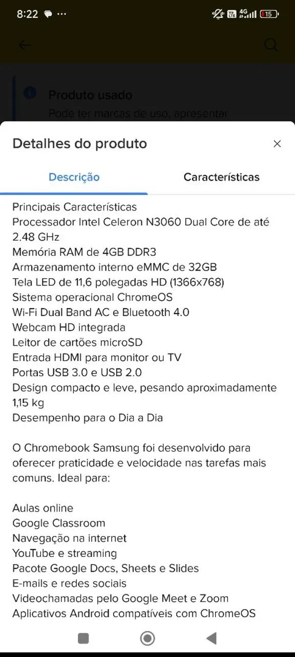 Notebook Chromebook Samsung  - Foto 5