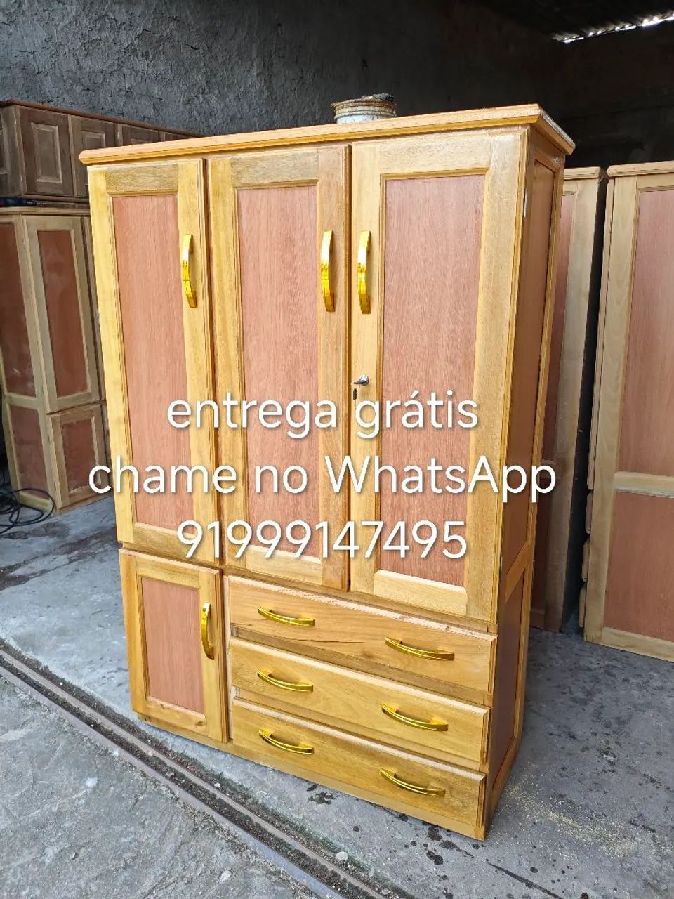 Guarda roupa de solteiro novo entrega grátis.