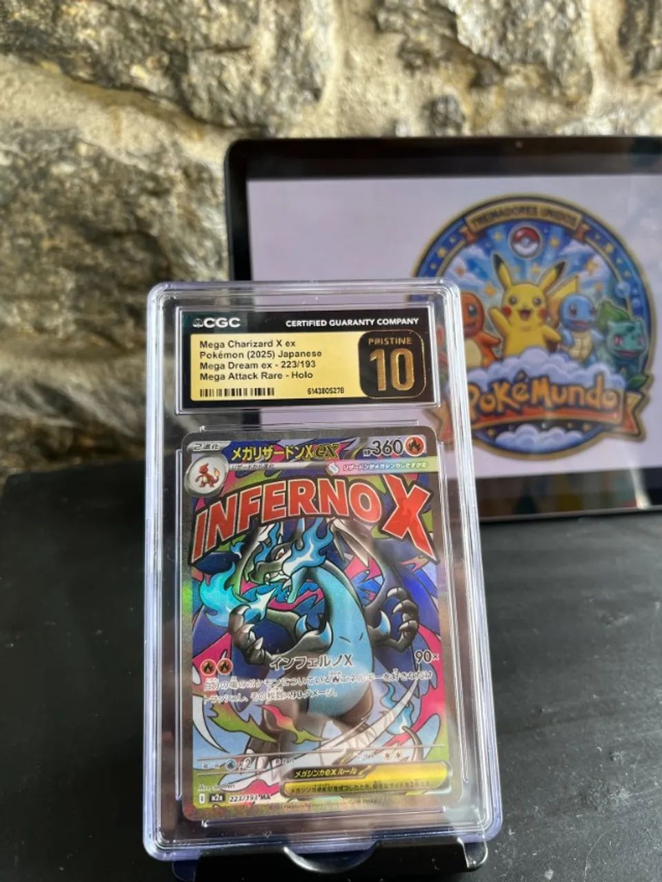 Mega Charizard X ex (223/193) CQC 10 PRISTINE - Foto 2