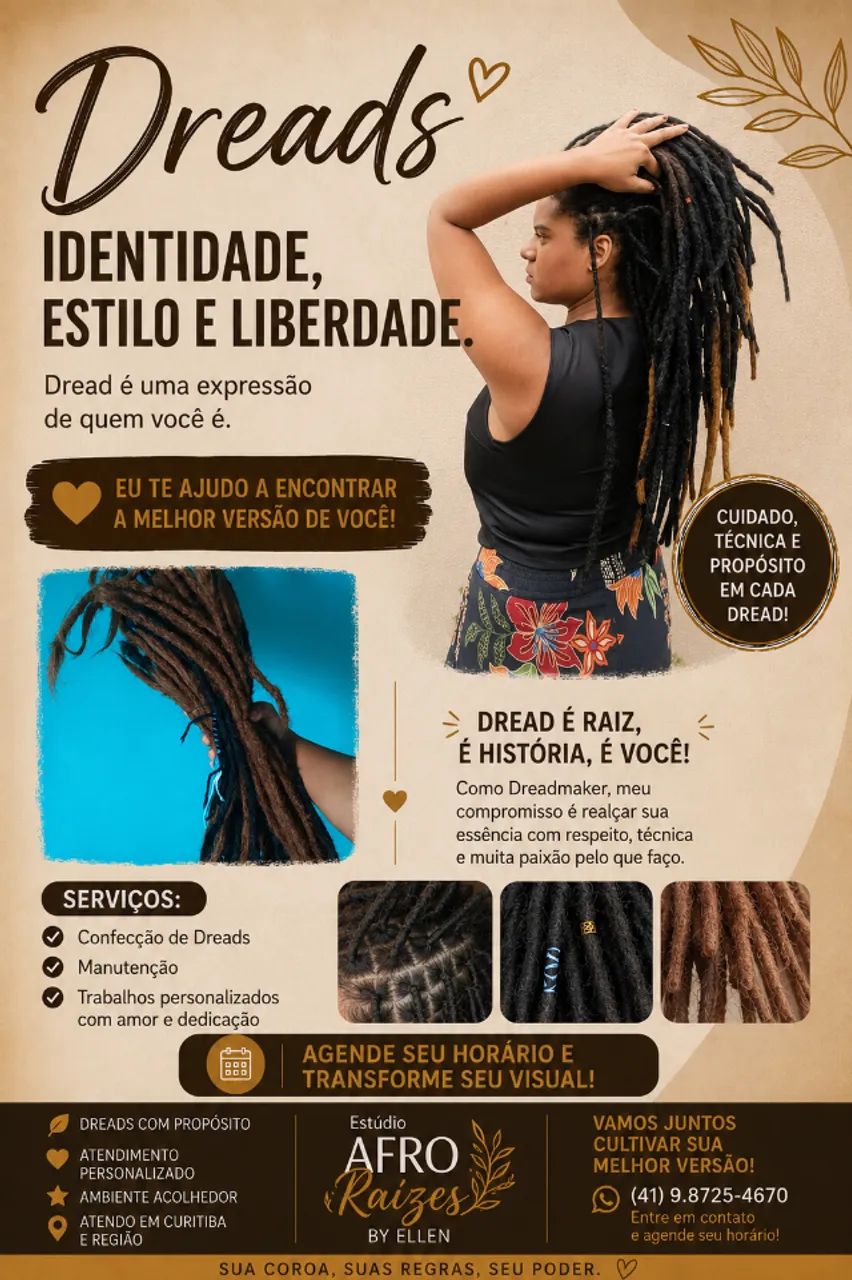 Dreads com Propósito: Sua Identidade, Sua Raiz, Seu Estilo