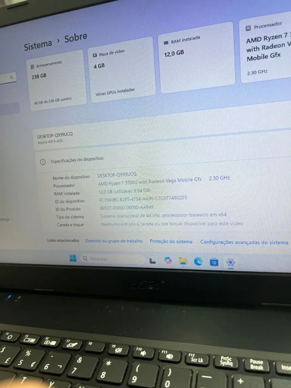 Notebook ryzen 7 - Foto 5