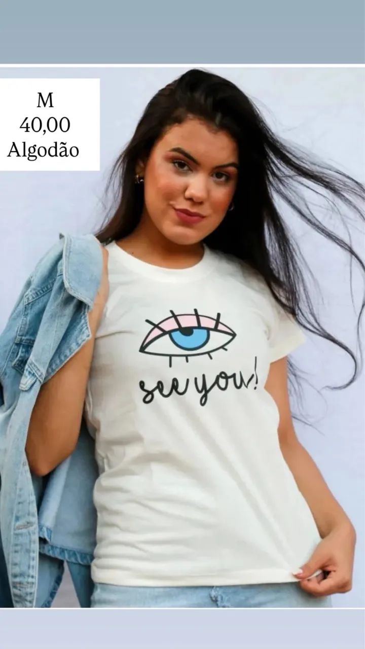 Blusas de algodão P, M e G - Foto 5