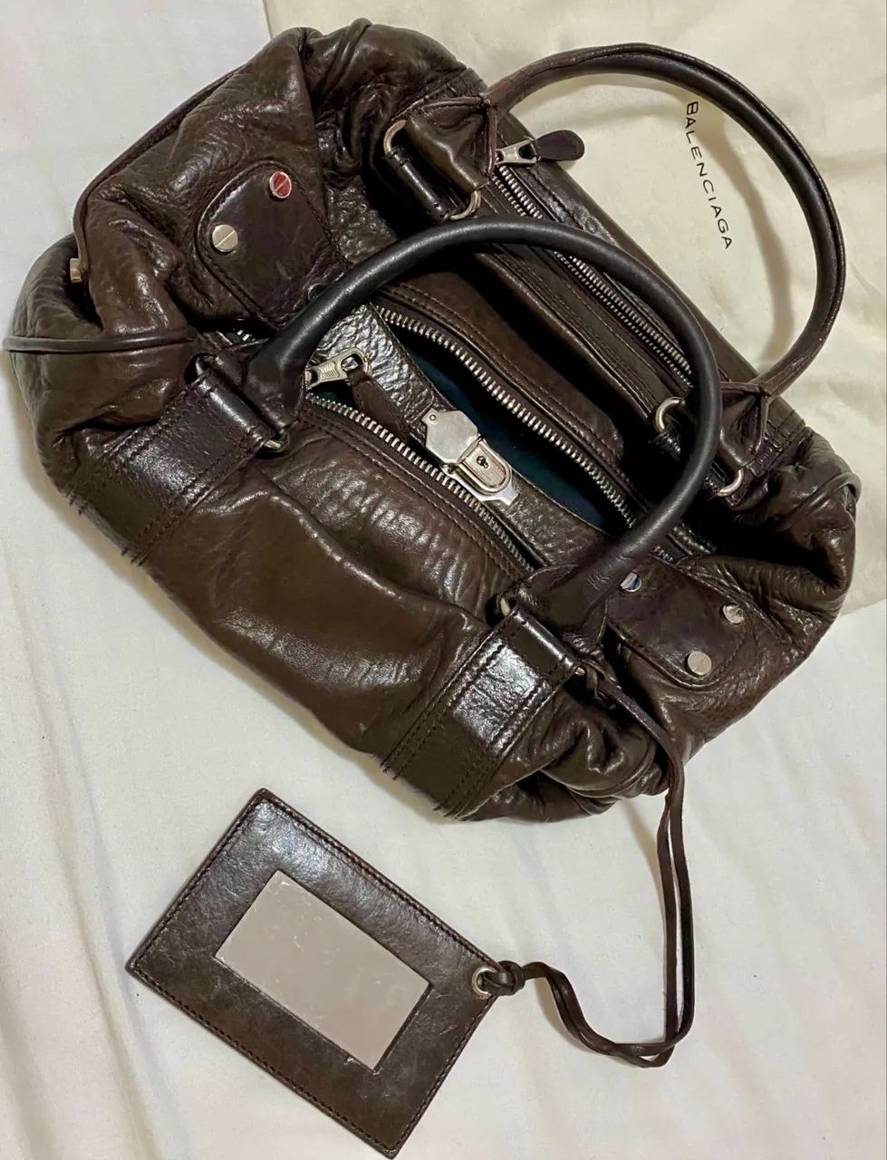Bolsa de couro Balenciaga Vintage Original - Foto 5