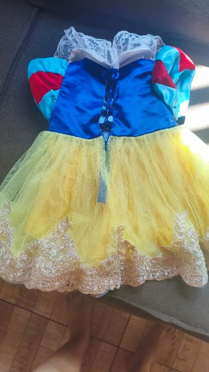 Vestido de branca de neve 1 ano - Foto 3