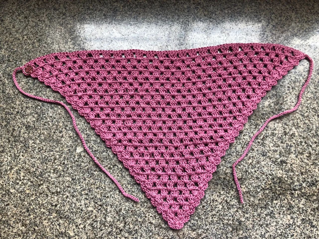 Bandana de crochê 