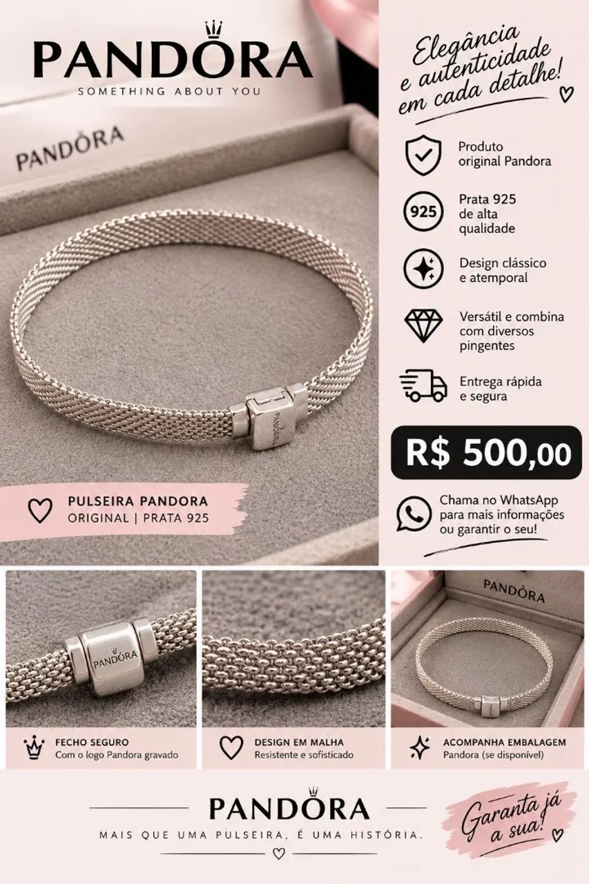 Pandora original prata 925