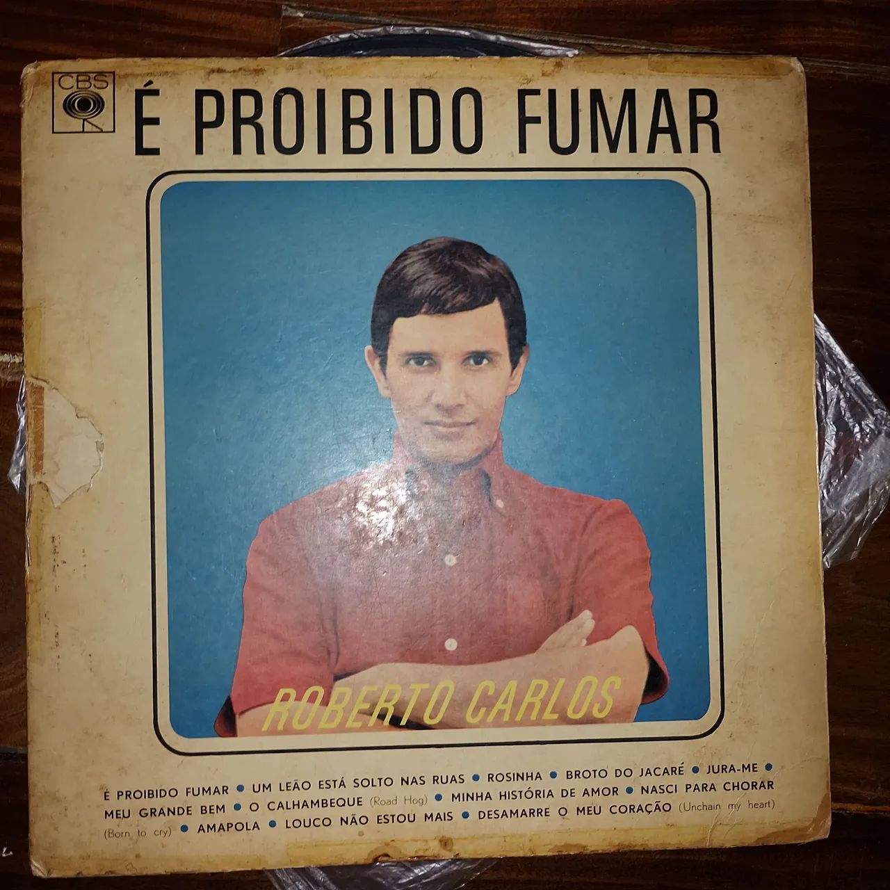 Disco vinil é proibido fumar Roberto Carlos 