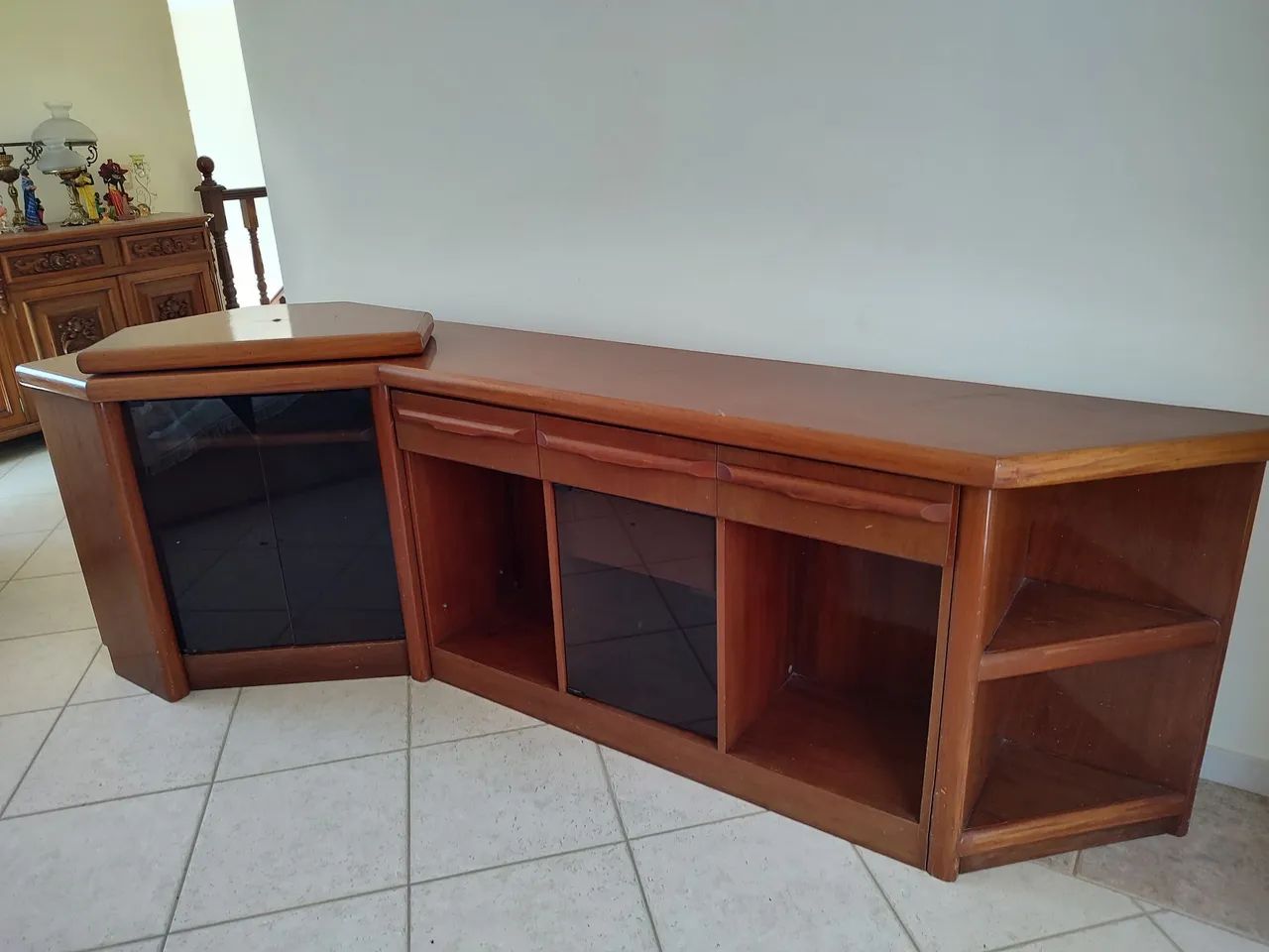 Rack de canto madeira maciça  - Foto 3