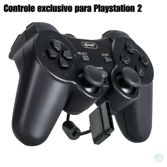 Controle Compatível Com Ps2 de fio e vibração