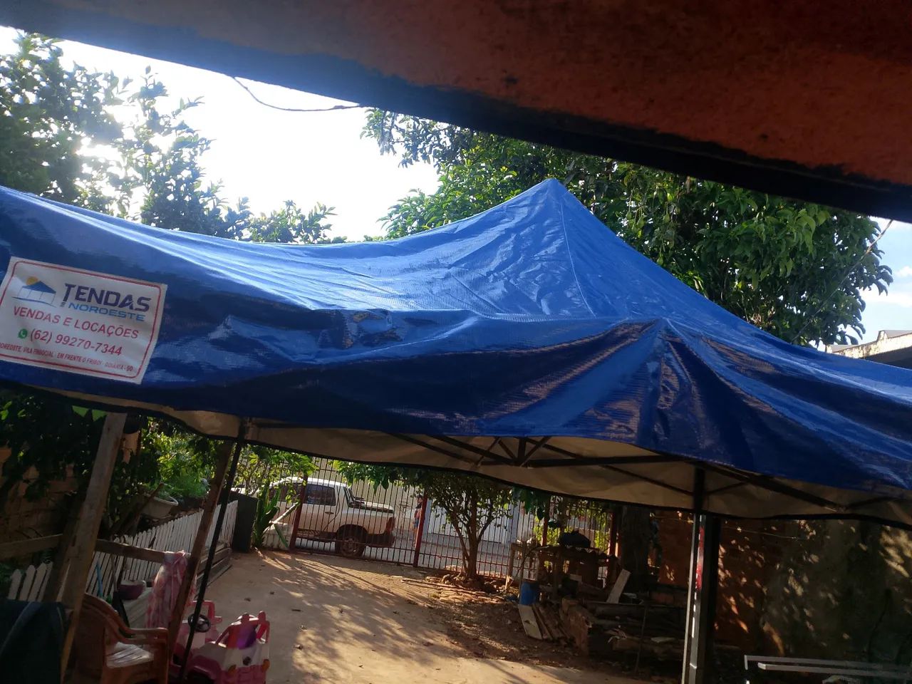 Vendo tenda sanfonada 3x3 lona emborrachada nova  - Foto 3