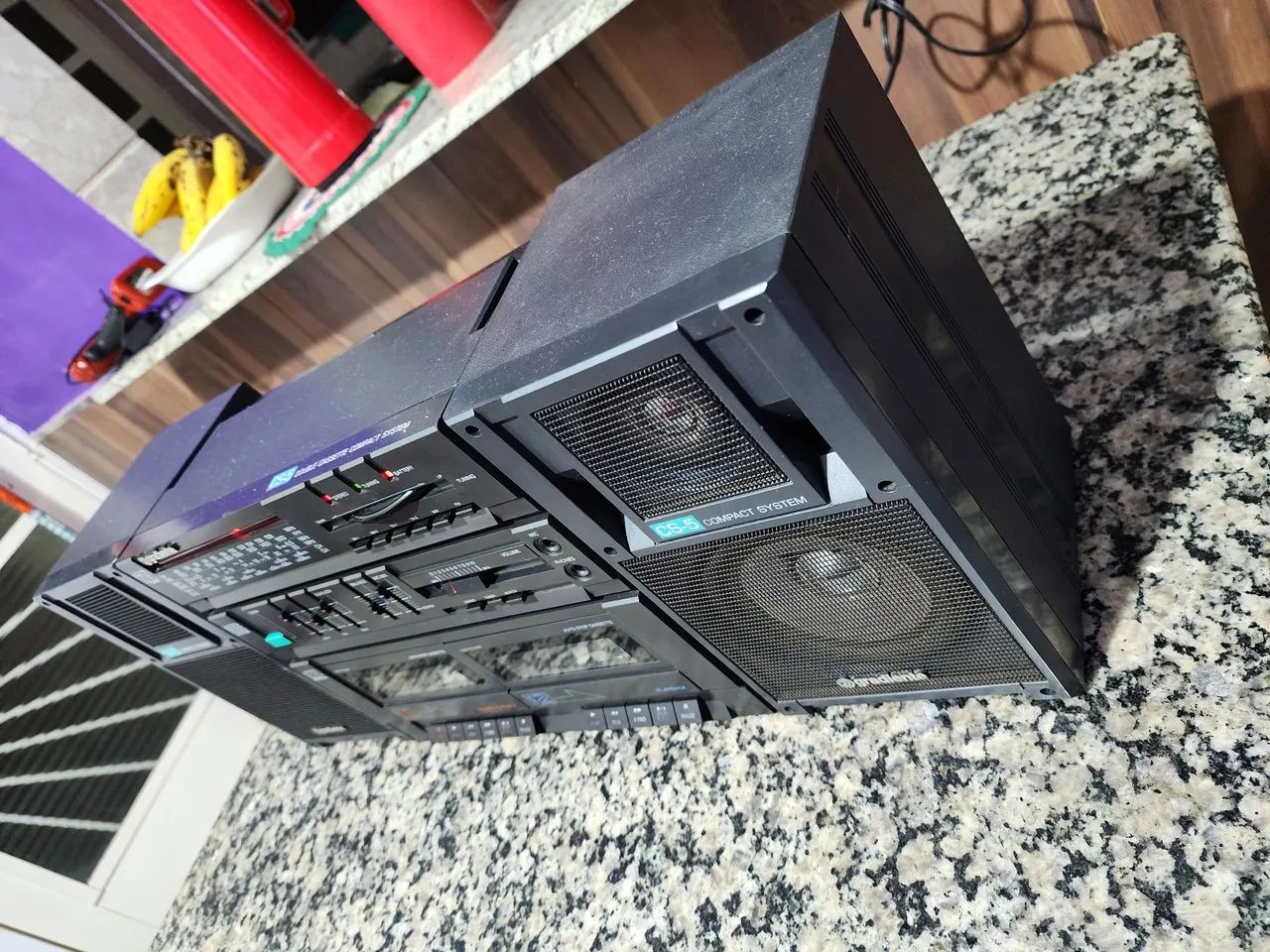 Micro System Boombox Gradiente CS-5 Duble Cassette ( Desapego) - Foto 2
