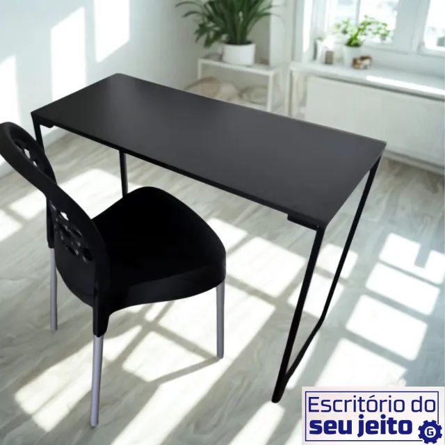 Mesa de Escritório NOVA Estilo Industrial Multiuso para Notebook Computador Estudo Birô - Foto 2