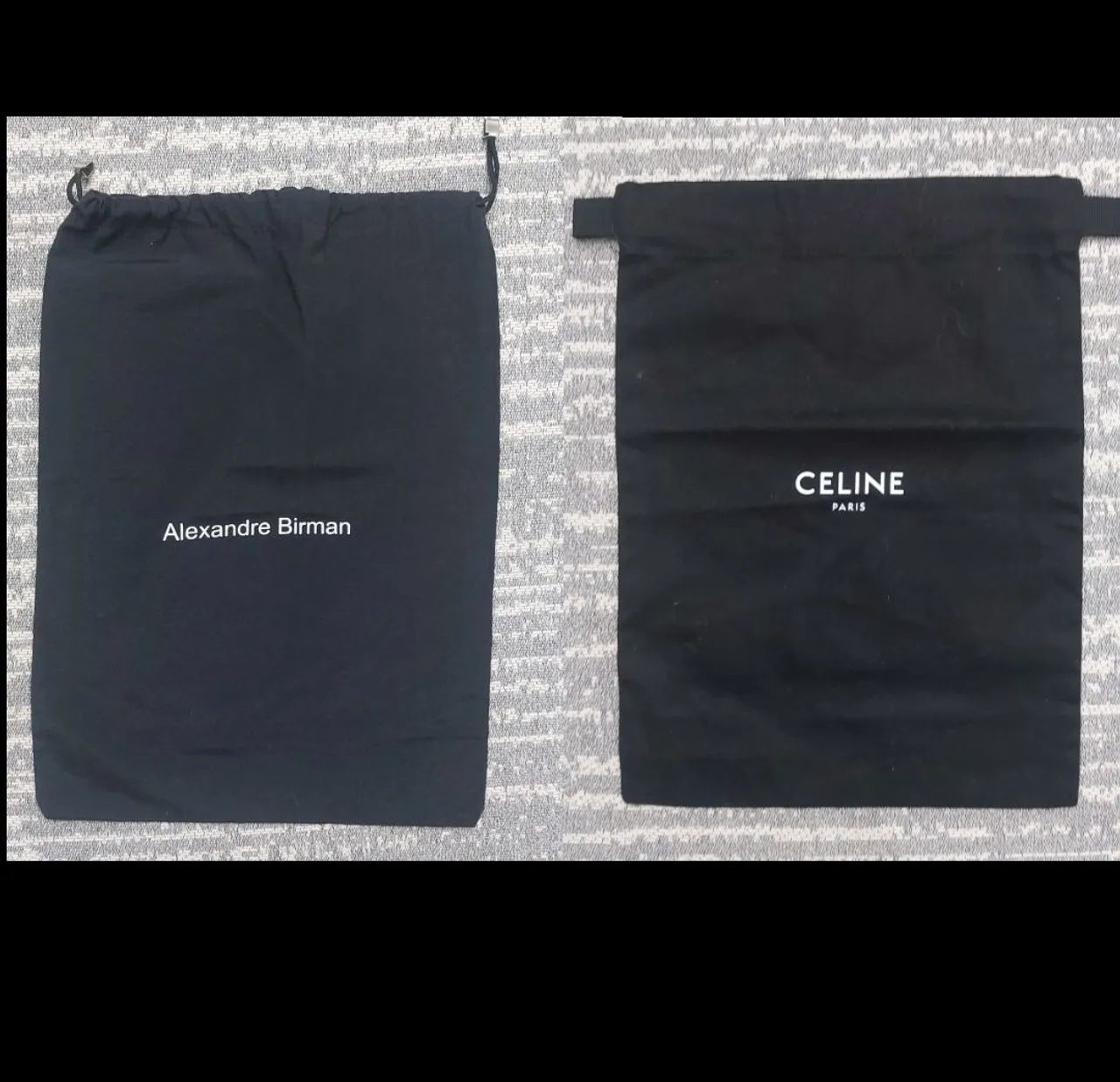 Alexandre Birman e Celine dust bag 