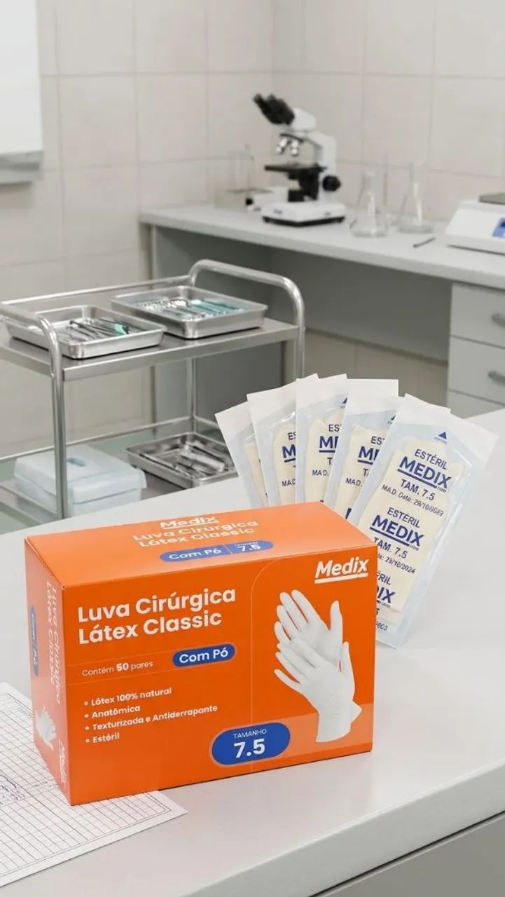 Luva cirúrgica 