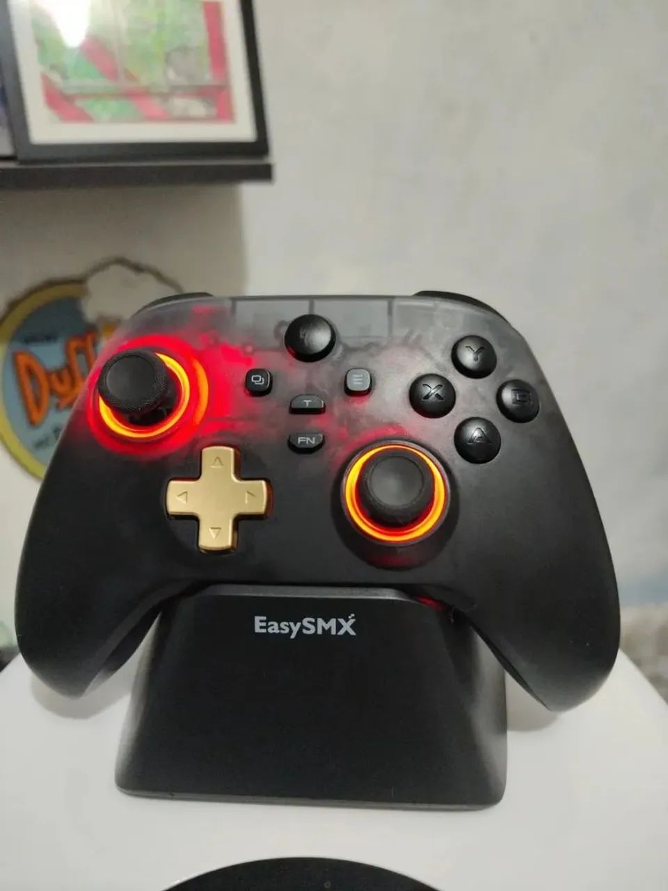 Controle EasySMX D05 Sem Fio com Base de Car. - Hall Effect - Foto 2