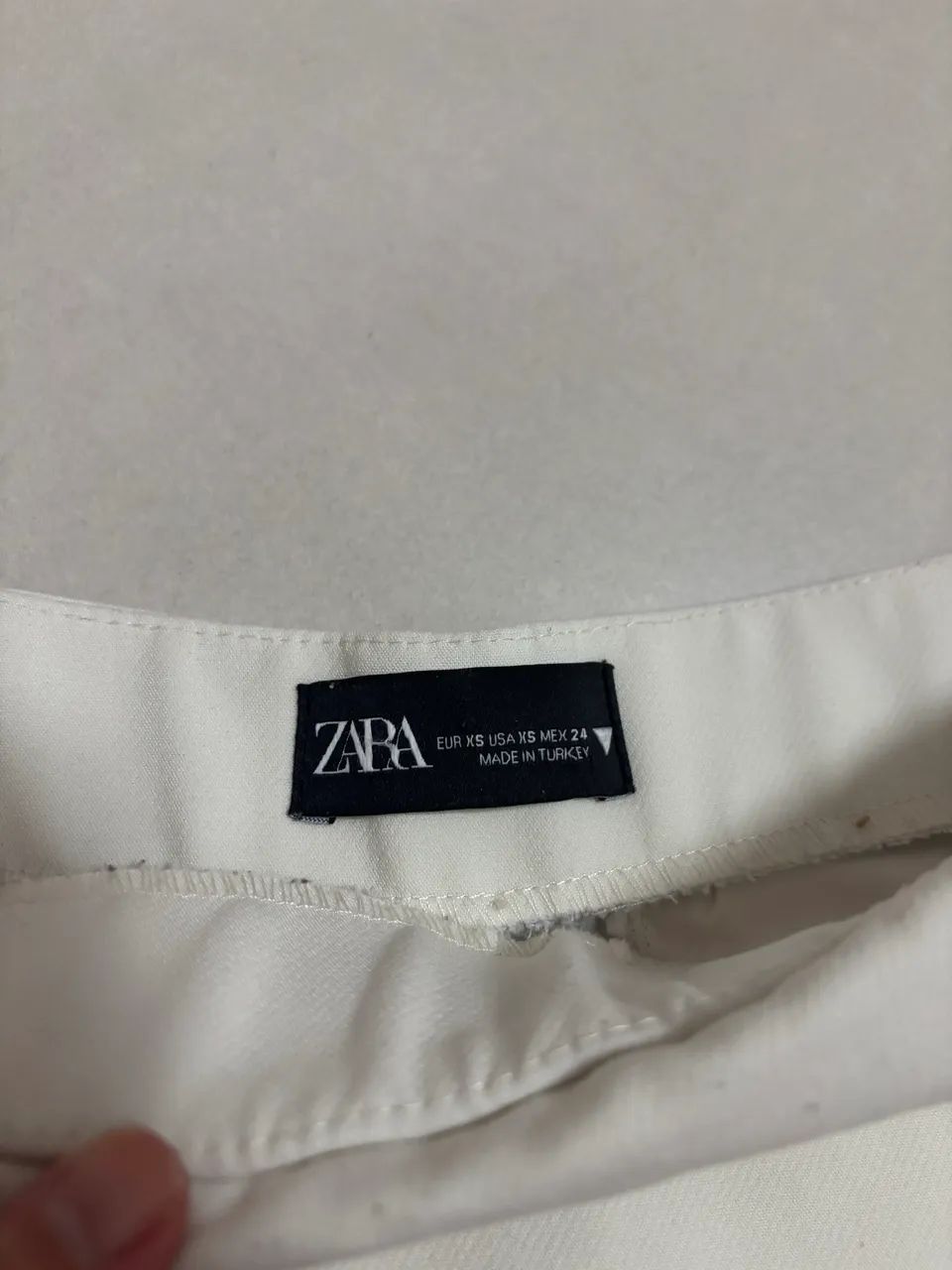 Short saia Zara PP off white branco  - Foto 3