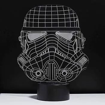 Stormtrooper Wireframe Light Luminária