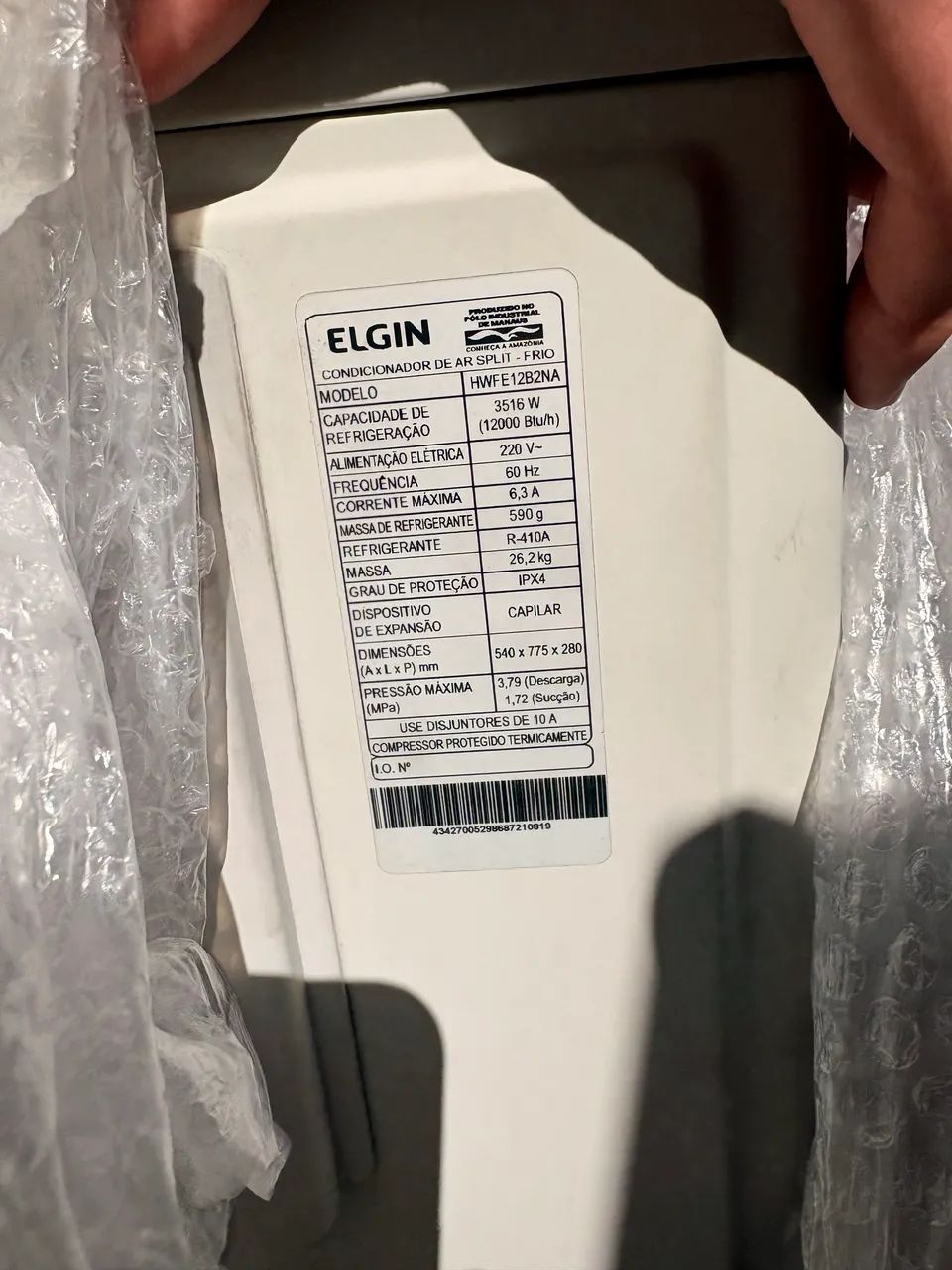 Ar condicionado Elgin - 12.000 BTUs - Foto 2