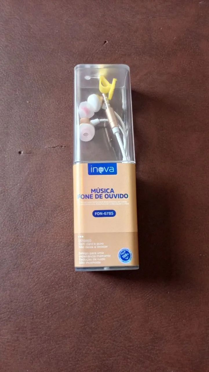 Fone de Ouvido com fio Com Microfone 