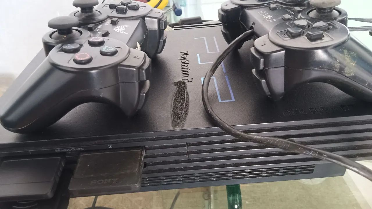 PS2 fat com hd externo  - Foto 3