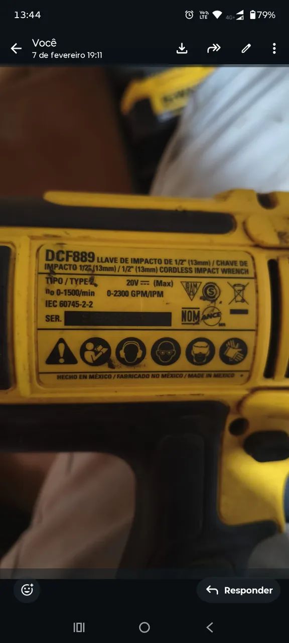 Parafusadeira de impacto Dewalt  - Foto 2