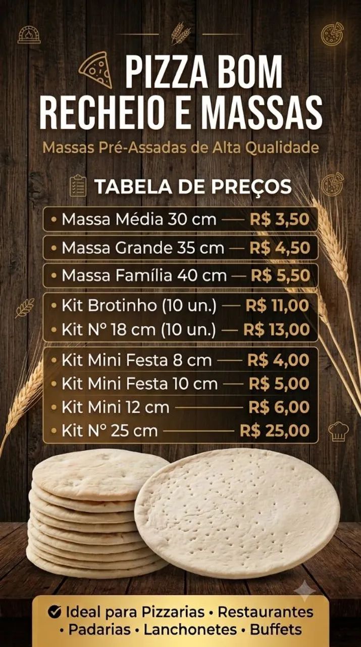 Massas pré assadas, pizzas  - Foto 3