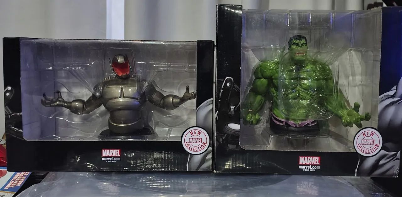 Lote Bustos Marvel Eaglemoss - Thanos, Hulk, Colossus, War Machine, Ultron e Fanatico - Foto 3