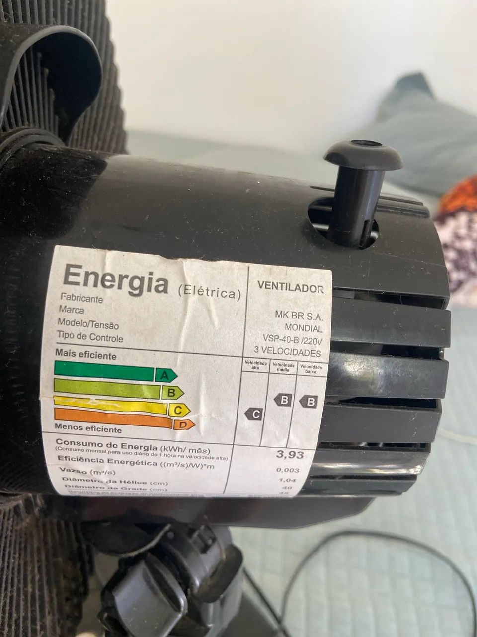 VENTILADOR MONDIAL 6 PÁS 220v - Foto 2