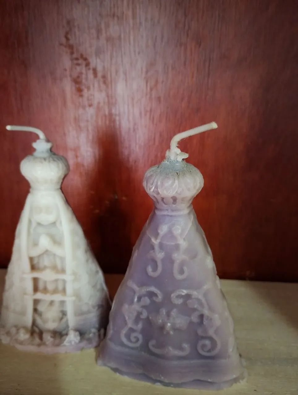Conjunto de velas Mini nossa Senhora Aparecida  - Foto 2