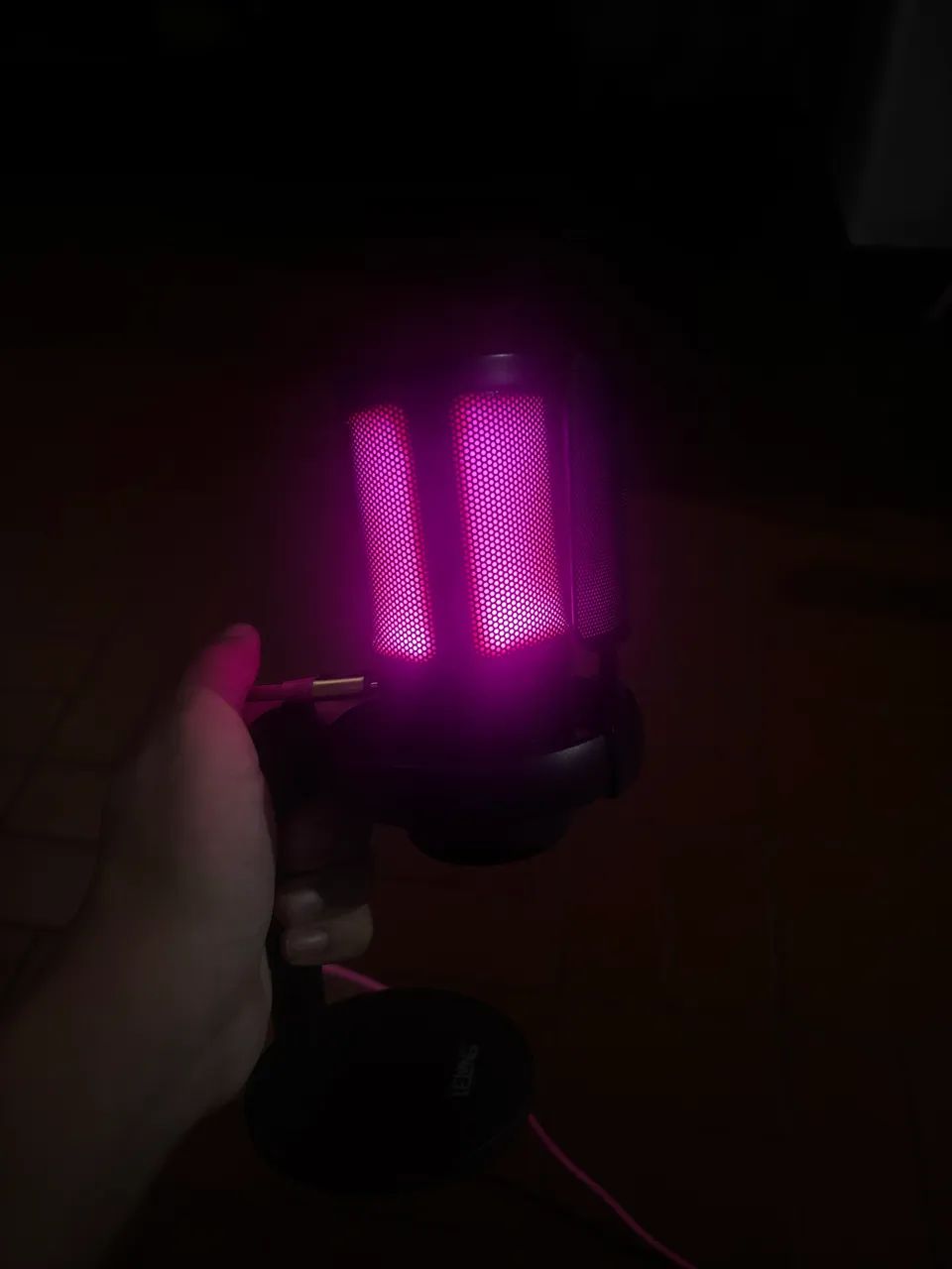 Microfone de mesa rgb - Foto 3