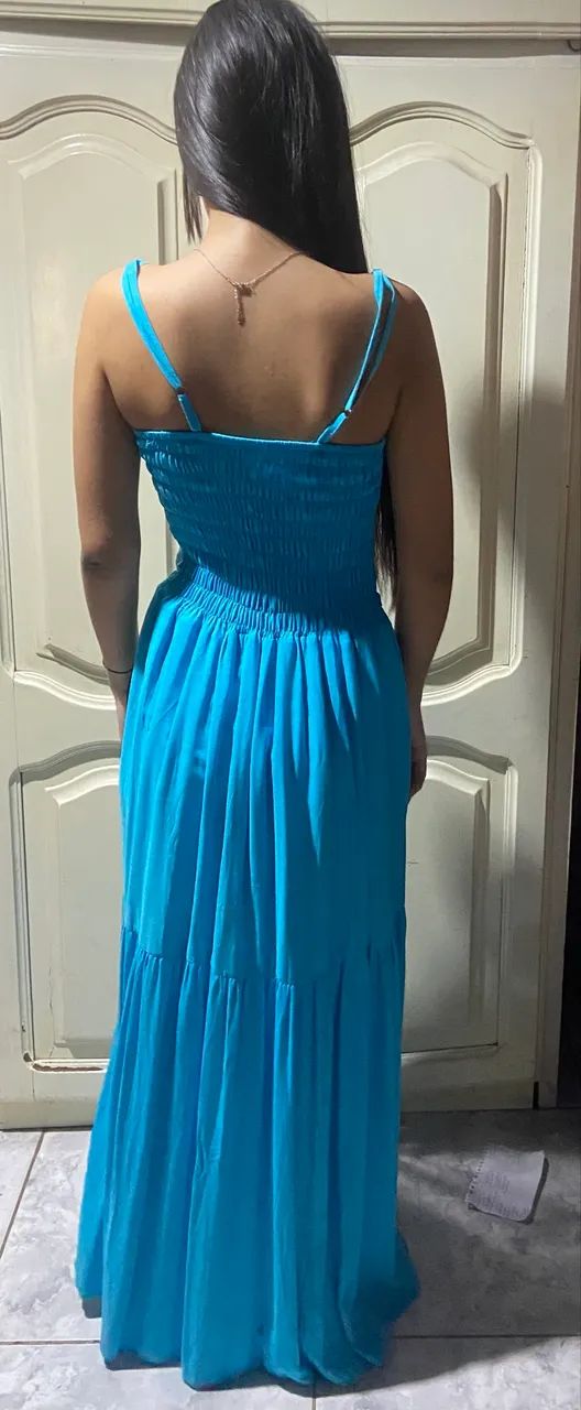 Vestido longo em viscolinho - escolha o modelo e a cor - Foto 5