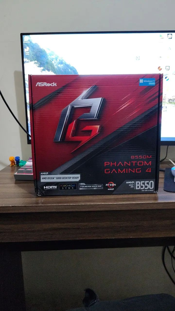 PLACA MÃE B550M PHANTOM GAMING 4 - Foto 5