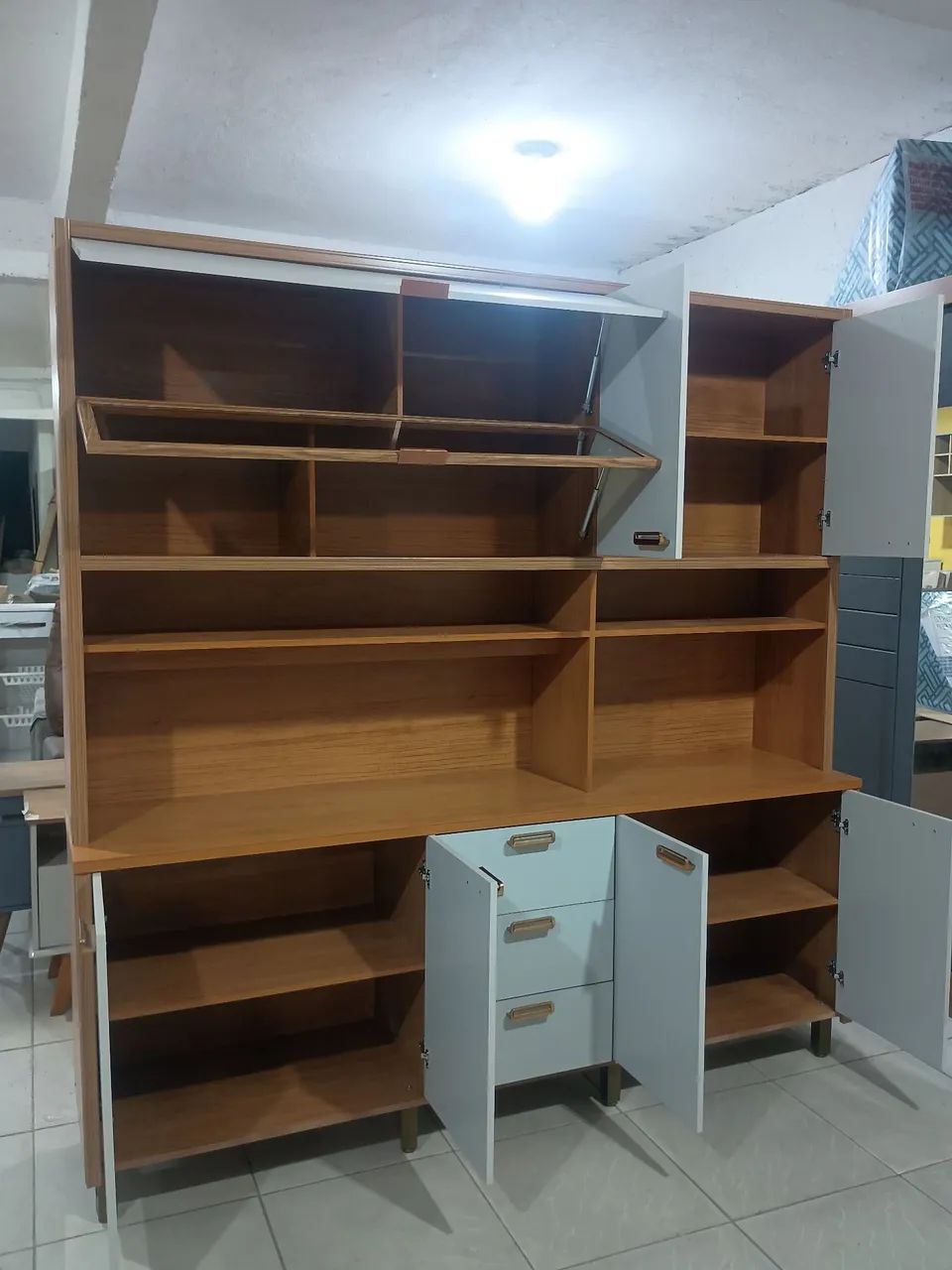 Linda Cozinha Robusta 100% MDF com vidro reflecta  - Foto 2