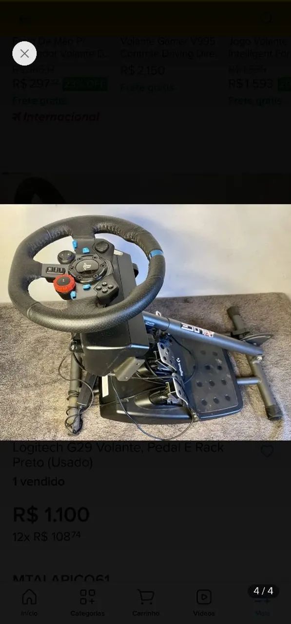 ? Logitech G29 + Pedais + Suporte - Foto 2
