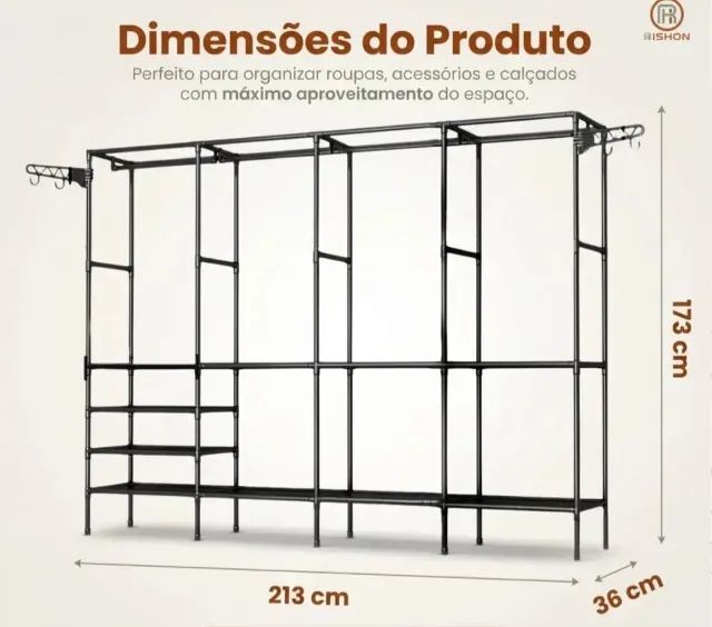 Guarda roupa/arara - Foto 2