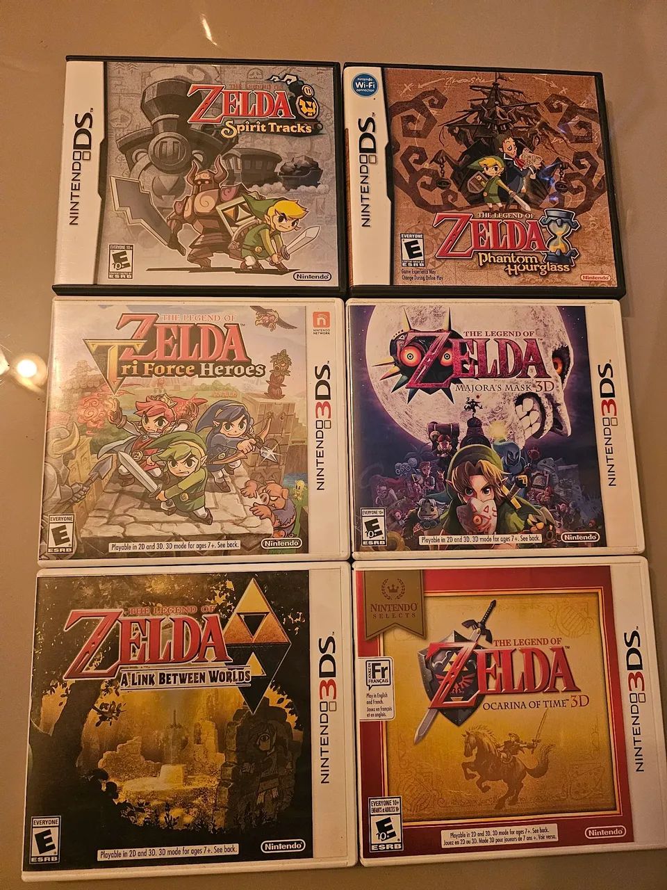  Coleção zelda nintendo ds e 3ds 