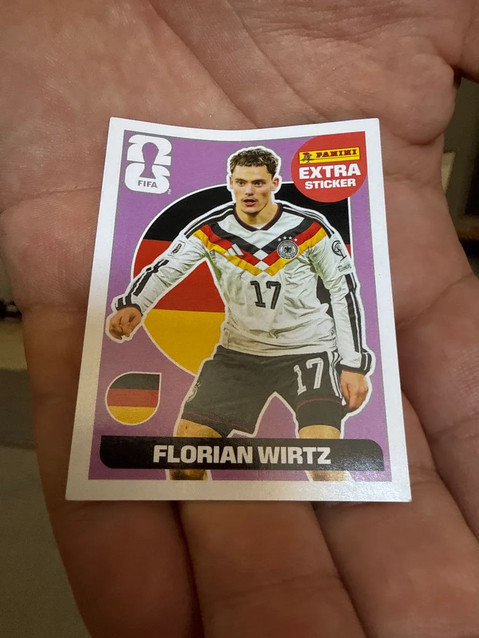 Figurinha da copa extra sticker Florian Wirtz