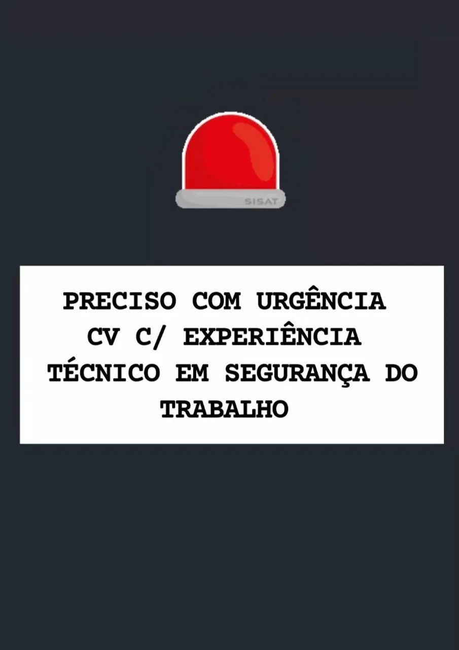 TÉCNICO DE SEGURANÇA DO TRABALHO 