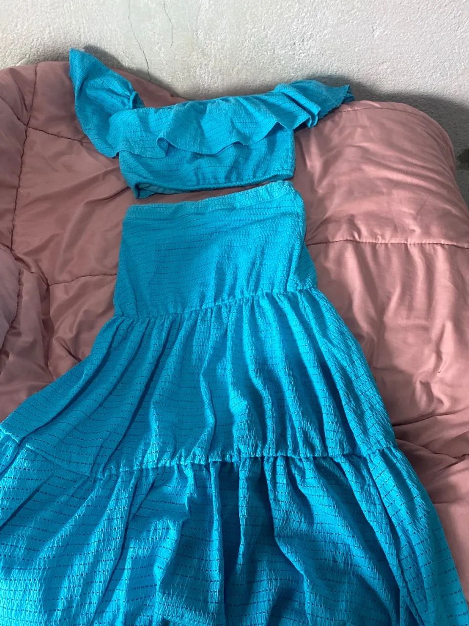 Conjunto saia longa e blusinha 