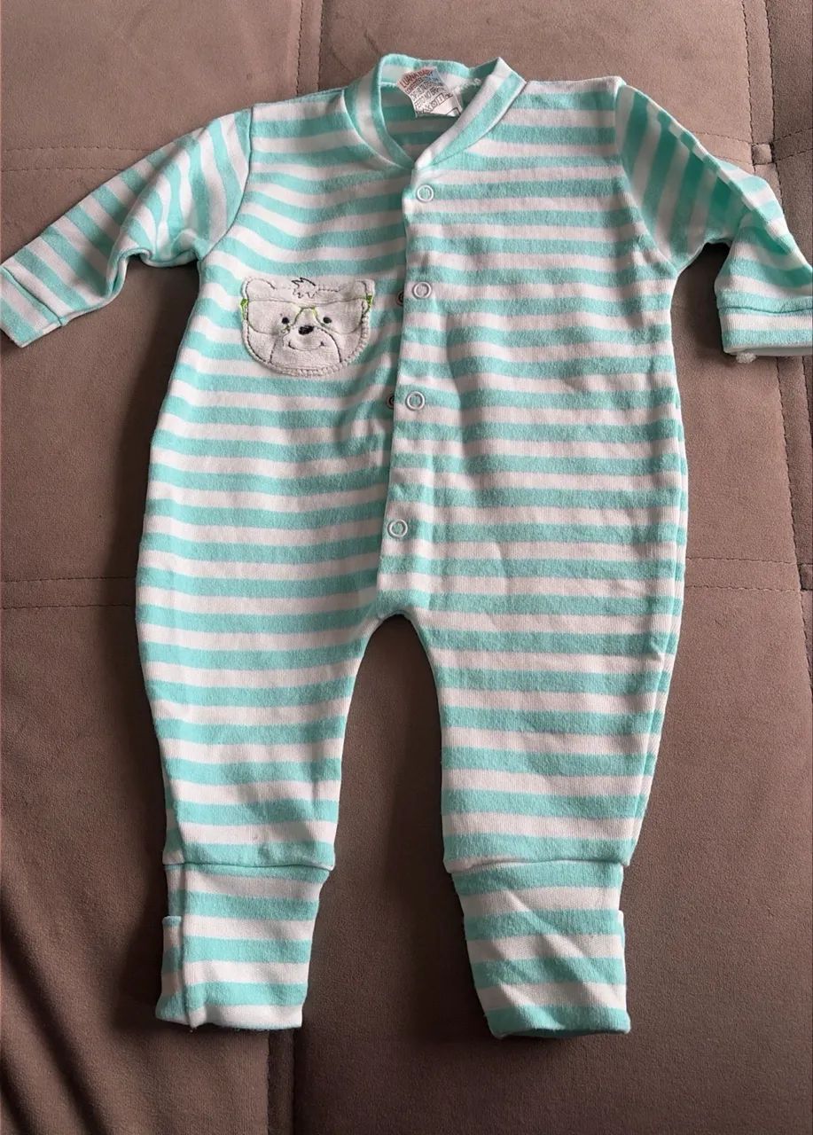 Kit com 2 body e macacão 3 mesee  - Foto 5