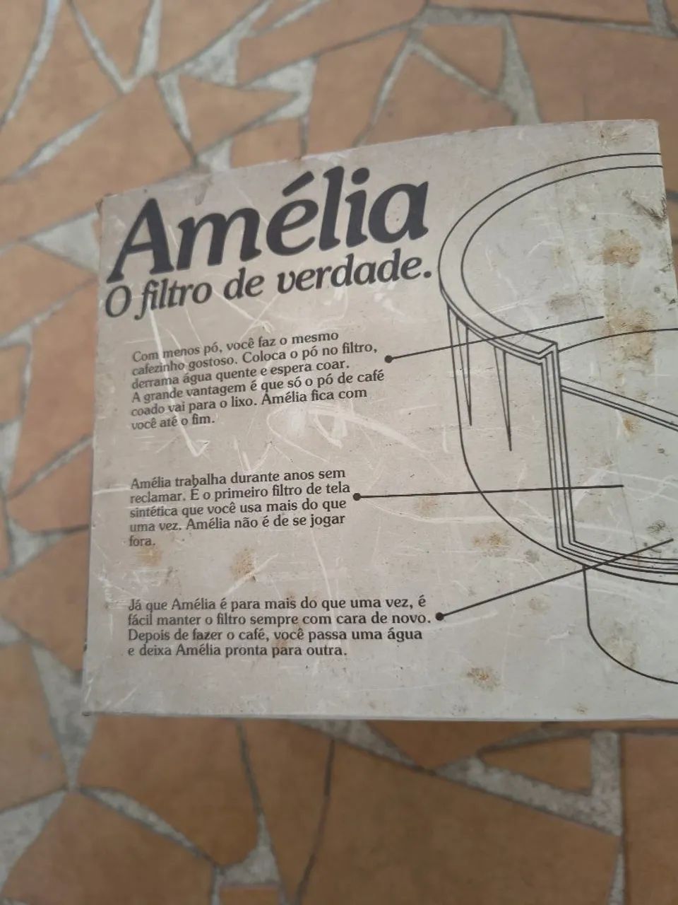 Filtro de café Amélia antigo - Foto 3