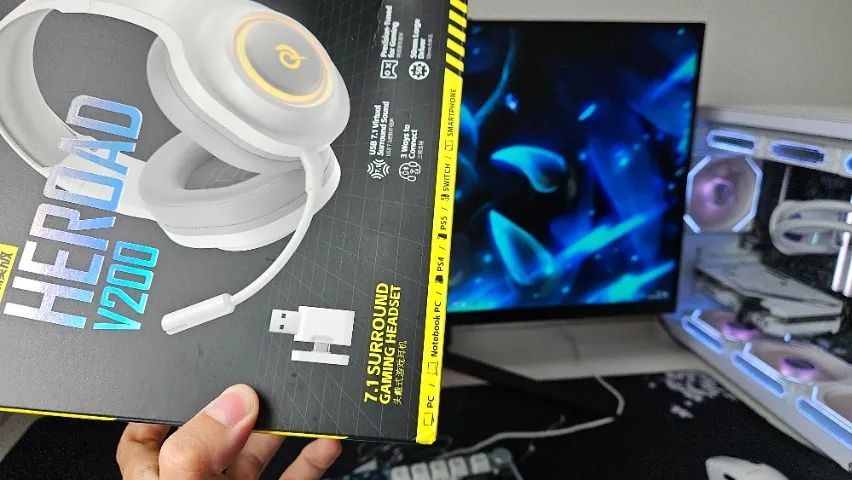  Headset Gamer QCY Heroad V200 - Varias plataformas - Foto 2